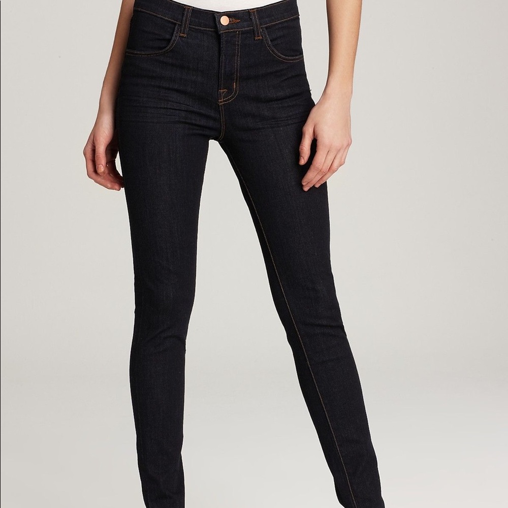 J Brand, Maria High-Rise Skinny Jeans, Starless